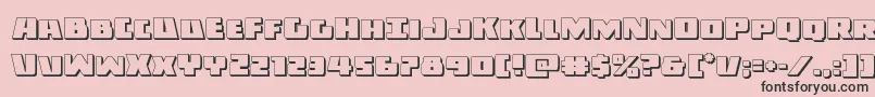 Darkalliance3D Font – Black Fonts on Pink Background