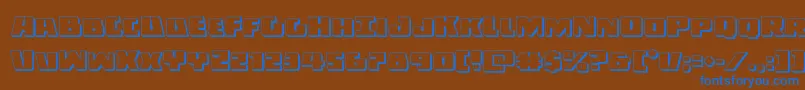 Darkalliance3D Font – Blue Fonts on Brown Background