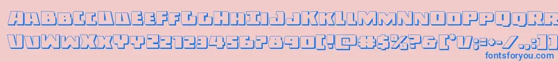 Darkalliance3D Font – Blue Fonts on Pink Background