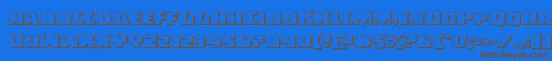 Darkalliance3D Font – Brown Fonts on Blue Background