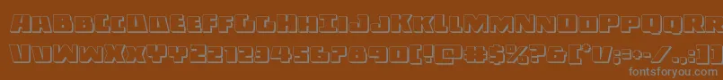 Darkalliance3D Font – Gray Fonts on Brown Background