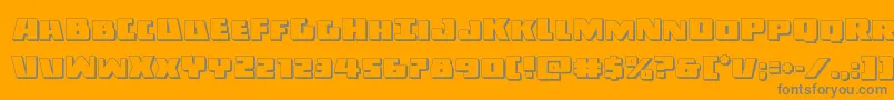 Darkalliance3D Font – Gray Fonts on Orange Background