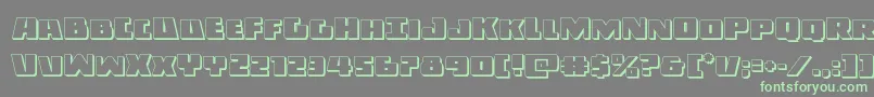 Darkalliance3D Font – Green Fonts on Gray Background