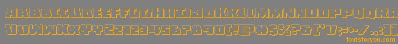 Darkalliance3D Font – Orange Fonts on Gray Background