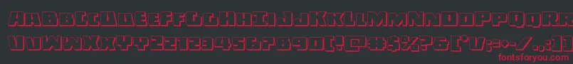 Darkalliance3D Font – Red Fonts on Black Background