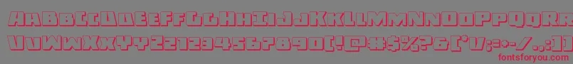 Darkalliance3D Font – Red Fonts on Gray Background