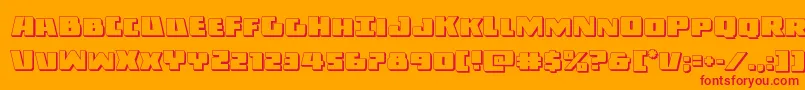 Darkalliance3D Font – Red Fonts on Orange Background