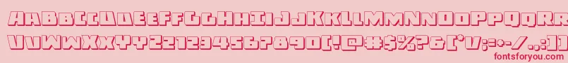 Darkalliance3D Font – Red Fonts on Pink Background
