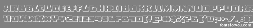 Шрифт Darkalliance3D – белые шрифты на сером фоне