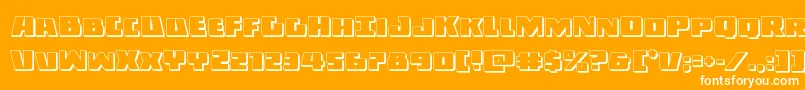 Darkalliance3D Font – White Fonts on Orange Background