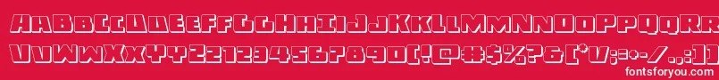 Darkalliance3D Font – White Fonts on Red Background