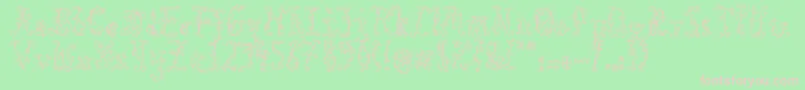 BlackRoses Font – Pink Fonts on Green Background