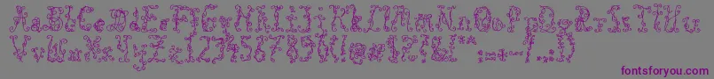 BlackRoses Font – Purple Fonts on Gray Background