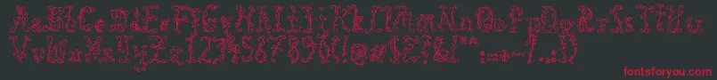 BlackRoses Font – Red Fonts on Black Background