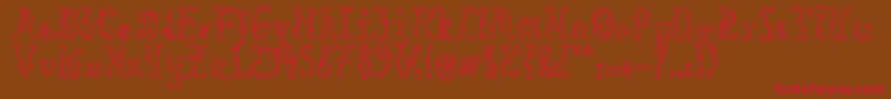 BlackRoses Font – Red Fonts on Brown Background