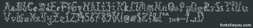 BlackRoses Font – White Fonts on Black Background