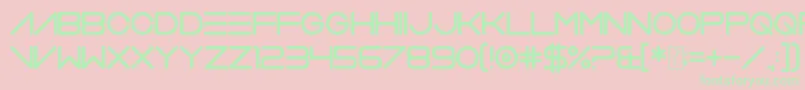 VerminVibes2Soft Font – Green Fonts on Pink Background