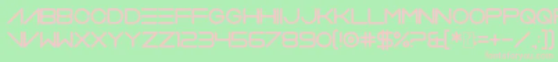 VerminVibes2Soft Font – Pink Fonts on Green Background