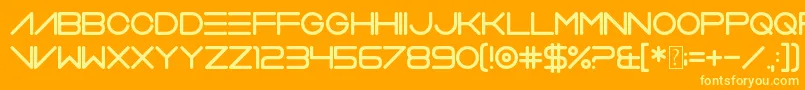 VerminVibes2Soft Font – Yellow Fonts on Orange Background