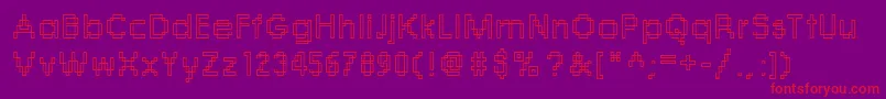 Rough03Bold Font – Red Fonts on Purple Background