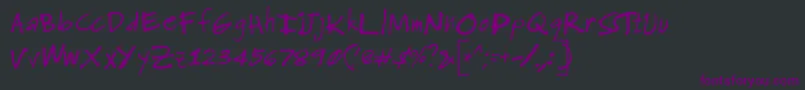 AkongAgi Font – Purple Fonts on Black Background