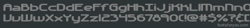AutomaticaBrk-Schriftart – Graue Schriften auf schwarzem Hintergrund