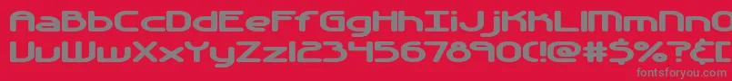 AutomaticaBrk Font – Gray Fonts on Red Background