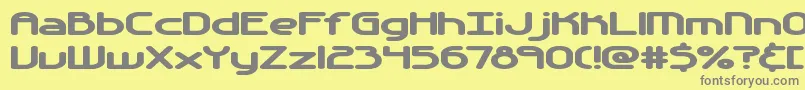 AutomaticaBrk Font – Gray Fonts on Yellow Background