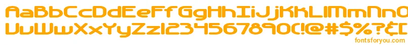 AutomaticaBrk Font – Orange Fonts on White Background