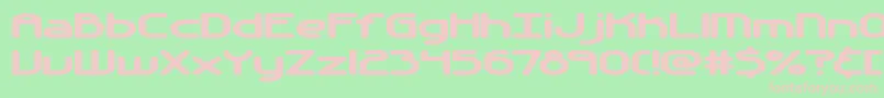 AutomaticaBrk Font – Pink Fonts on Green Background