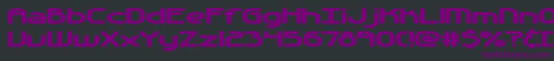 AutomaticaBrk Font – Purple Fonts on Black Background