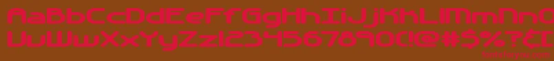 AutomaticaBrk Font – Red Fonts on Brown Background