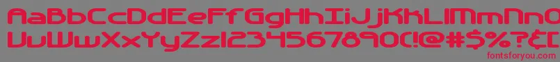 AutomaticaBrk Font – Red Fonts on Gray Background