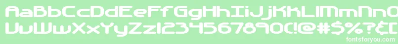 AutomaticaBrk Font – White Fonts on Green Background