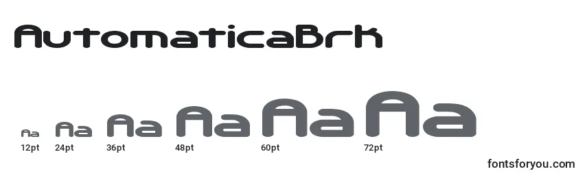 AutomaticaBrk Font Sizes