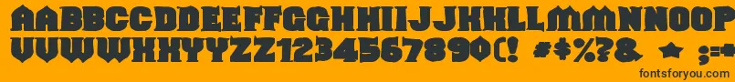 フォントShouldveknownink – 黒い文字のオレンジの背景