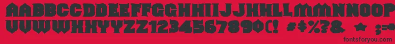 fuente Shouldveknownink – Fuentes Negras Sobre Fondo Rojo
