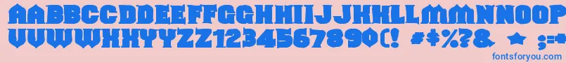 Shouldveknownink Font – Blue Fonts on Pink Background