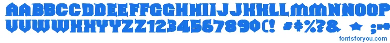 Shouldveknownink Font – Blue Fonts on White Background