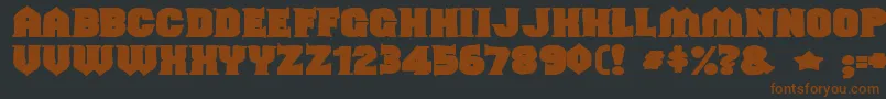 Shouldveknownink Font – Brown Fonts on Black Background