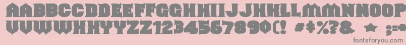 Shouldveknownink Font – Gray Fonts on Pink Background