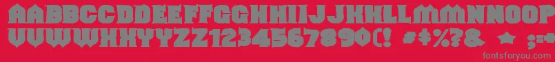 Шрифт Shouldveknownink – серые шрифты на красном фоне