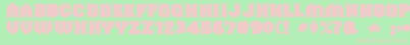 Шрифт Shouldveknownink – розовые шрифты на зелёном фоне