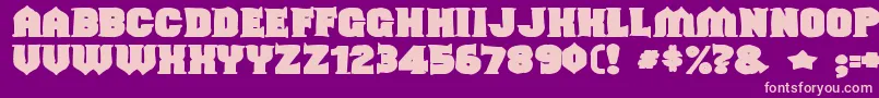 Shouldveknownink Font – Pink Fonts on Purple Background