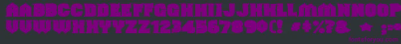 Shouldveknownink-Schriftart – Violette Schriften auf schwarzem Hintergrund
