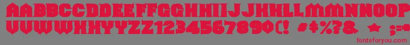 Шрифт Shouldveknownink – красные шрифты на сером фоне