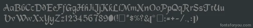 MagnetbRegular Font – Gray Fonts on Black Background