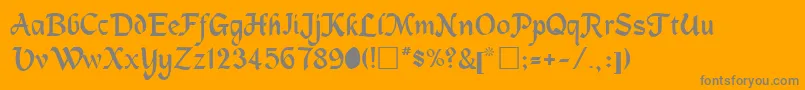 MagnetbRegular Font – Gray Fonts on Orange Background