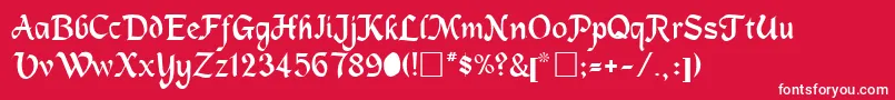 MagnetbRegular Font – White Fonts on Red Background