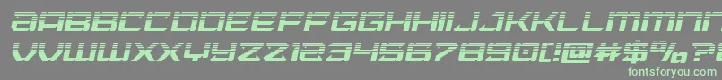 Laserwolfhalfital Font – Green Fonts on Gray Background